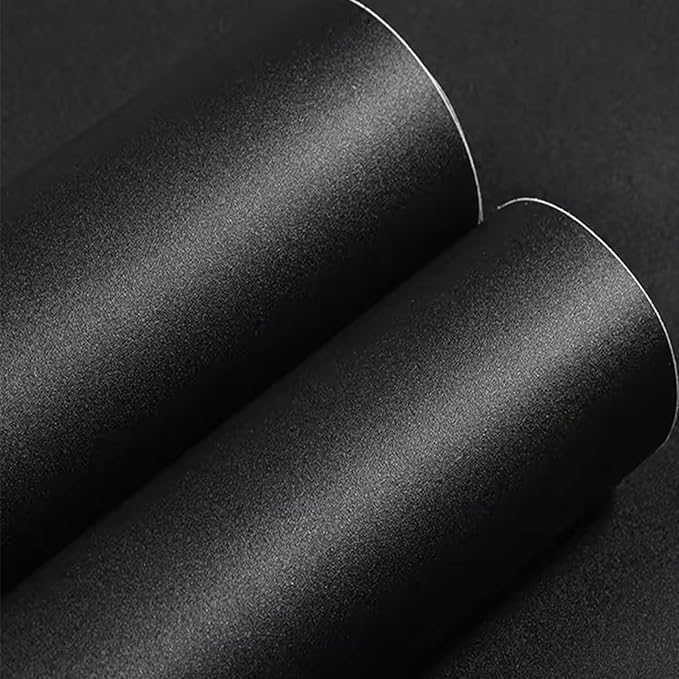 Yancorp 16"x394" Matte Black Contact Paper Peel and Stick Wallpaper Removable - Image 2