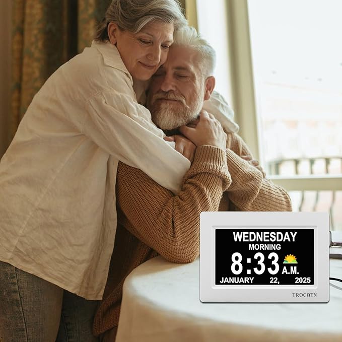TROCOTN Dementia Clocks, Large Display Calendar Alarm Clock - Image 6