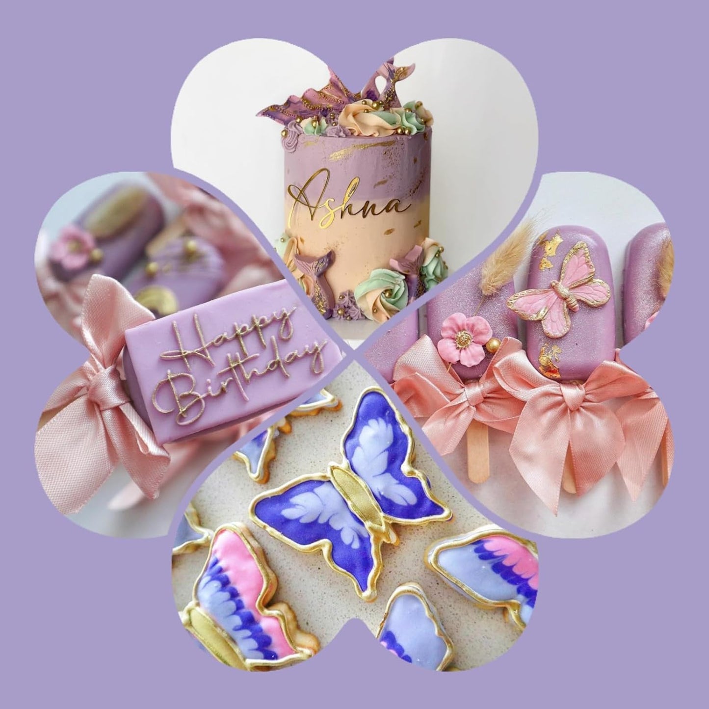 PAVADOR Edible Luster Dust,Violet Luster Dust 12g Food Grade Metallic Shimmer,Edible Glitter for Desserts Cake Decorating, Baking, Fondant, Chocolate, Candy, Drinks, Cookies, Vegan