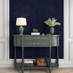 YENHOME Self Adhesive Blue Felt Fabric Wallpaper Peel and Stick 17.7"X118" Blue - Image 5
