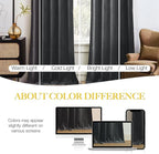 NICETOWN Grey Luxury Velvet Curtain Panels 96 inches Long 2 Panels, Home - Image 9