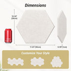 12 Pack High Density Hexagon Acoustic Panels, TONOR 12"x 10"x 0.4" Soundproof - Image 4