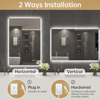 LOVESPEJO 24"x36" Backlit Mirror Bathroom, LED Bathroom Mirror - Image 8
