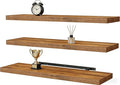 Vervida® Floating Shelves, 47.2 inch Wall Mounted Rustic Wood Shelves by Vervida