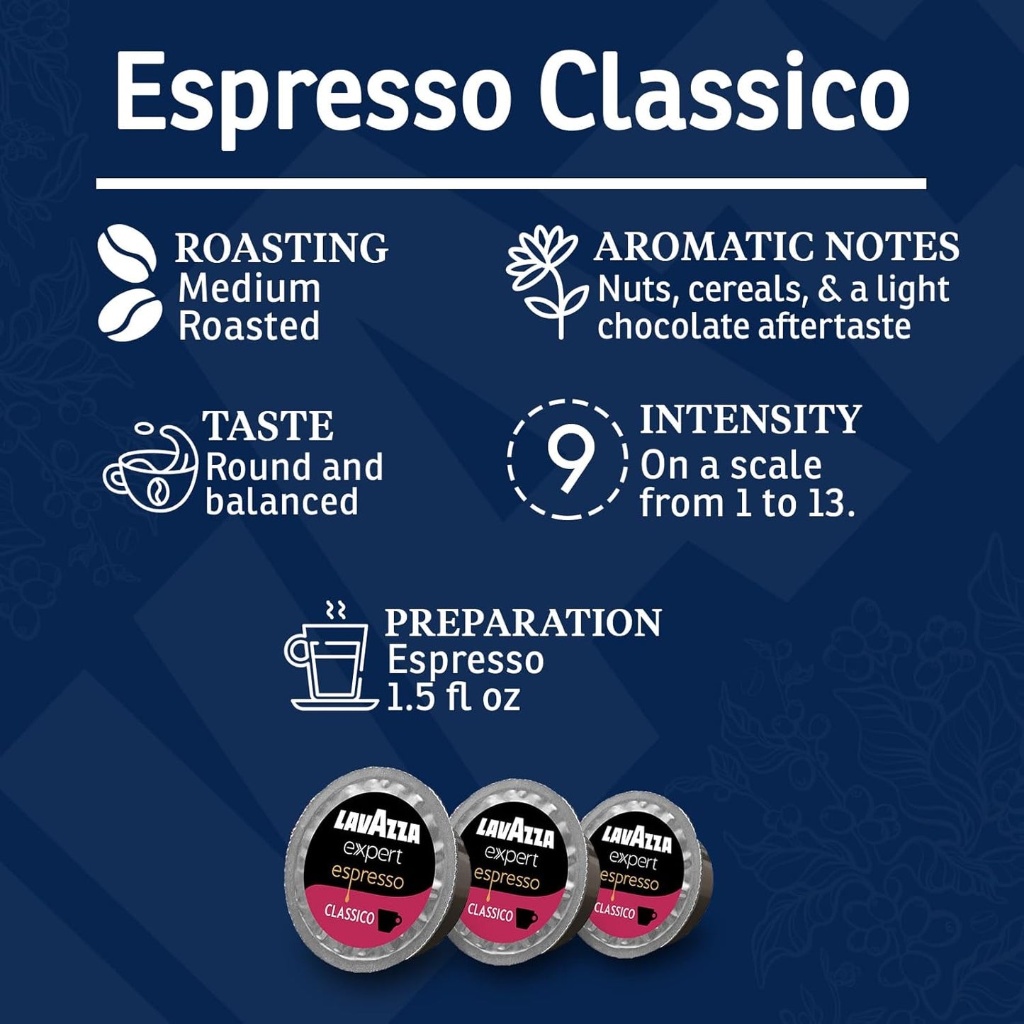 Lavazza Expert Espresso Coffee Pods Variety Pack – 30 Count – Includes Classico, Intenso & Decaf Capsules – Keto-Friendly, Rich & Smooth Italian Blend – Compatible with Lavazza Classy Machines