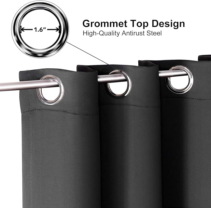 ChrisDowa Grommet Blackout Curtains - Image 2