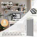 RITOLLO 8 Packs Acoustic Panel 47.2"×23.6" Sound Absorbing Slat Wall Panels - Image 2