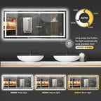 Hivone 72X32 LED Bathroom Mirror - Image 4