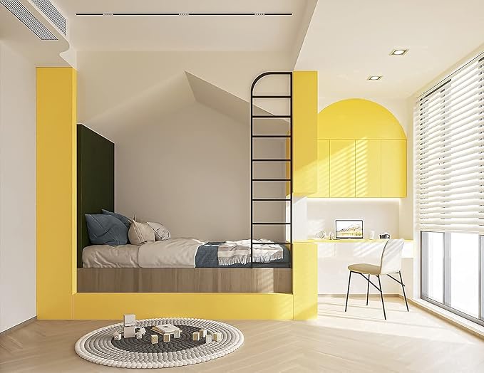 Dimoon 236''x17.7'' Yellow Peel and Stick Wallpaper Contact Paper Modern Self - Image 6