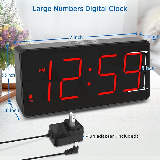 Peakeep Digital Clock, Alarm Clock - Image 2