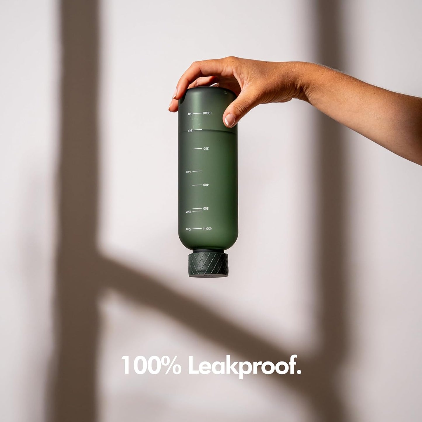 KIVY Slim Water Bottle 22oz [Lightweight & Shatterproof] - Small Drinking Waterbottle - Red Bottle Without Straw for School, Sport & Travel - Drinking Bottle Dishwasher Safe, BPA Free