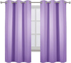 LEMOMO Lavender Blackout Curtains 38 x 63 Inch Length/Set of 2 Curtain - Image 2