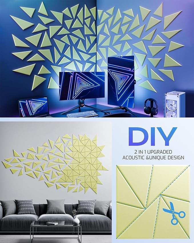22 Pack Acoustic Panels, Sound Proof Foam Panels - Image 5