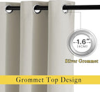 NICETOWN Bedroom Blackout Curtain & Drape 95 inch Length - Image 4