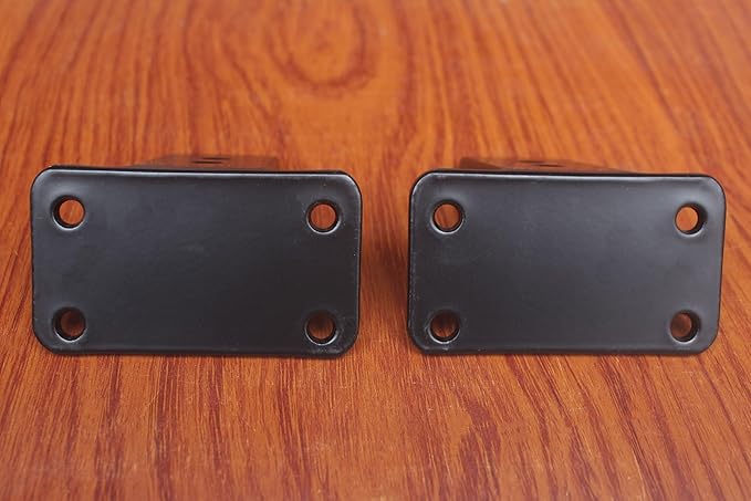 6 Pack - 3 inch Black Hidden L Shelf Bracket Iron Floating Shelf Brackets - Image 4