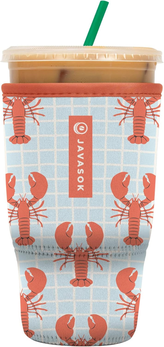 Sok It JavaSok Iced Coffee & Cold Soda Insulated Neoprene Cup Sleeve (Claw & Order, Large: 30-32oz)