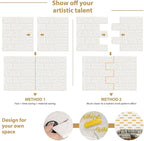JOLOV 20 PCS 3D Wall Panels Peel and Stick - Image 2