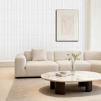 Qidejoy 33 Pcs 3D PVC Slat Wall Panels 12X12in Fluted Textured Paneling Modern - Image 7