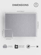 Bumusty Large Cork Board Alternative-48 x 36" Felt Bulletin Board Tiles - Image 2
