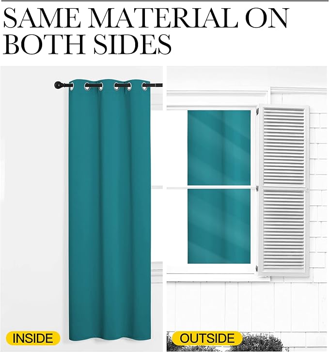 NICETOWN Room Darkening Curtains 96 inch Length 2 Panels, Thermal Insulated - Image 6