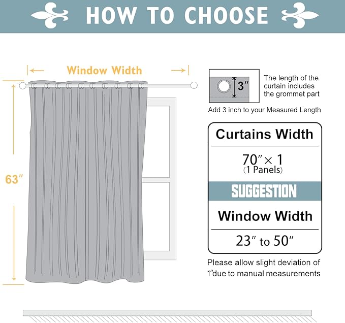 ChrisDowa Blackout Curtains 70 inches Wide - Image 7