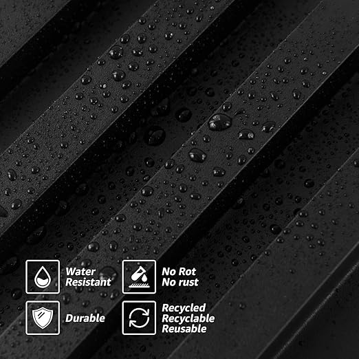 Art3d 8-Pack 96 x 6in. WPC Acoustic Slat Wall Panel - Image 7