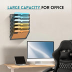 SUPEASY 6 Tier Wall File Organizer, Hanging Wall Mounted Mail Organizer - Image 6