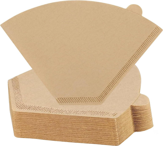 #4 Cone Coffee Filters,100 Count Disposable Coffee Paper Filters,Unbleached Cone Filters 8-12 Cup, Filters For Pour Over and Drip Coffee Maker (100, #04)