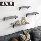 YGEOMER Floating Shelves for Wall, Different Sizes Gray Wall Shelves for Living - Image 2
