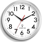 DAXSMY Atomic Wall Clock Analog 12 Inch Battery Operated Modern Decorative by DAXSMY