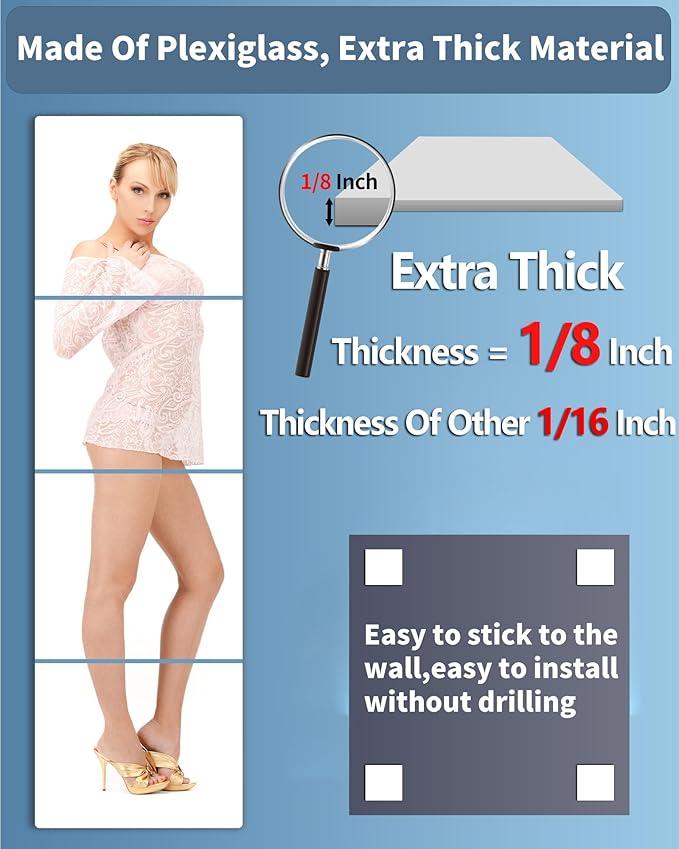 Shatterproof Wall Mirror Full Length - Image 4
