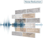 16-Pack 3D Faux Brick Acoustic Wall Panels, 11.8" x 11.8" PET Soundproof & - Image 4