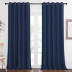 NICETOWN Blackout Navy Blue Curtain 102 inches Long, Grommet Thermal Insulated by NICETOWN