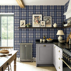 NextWall Harry & Grace Herringbone Plaid Premium Matte Non-Woven Peel and Stick - Image 5