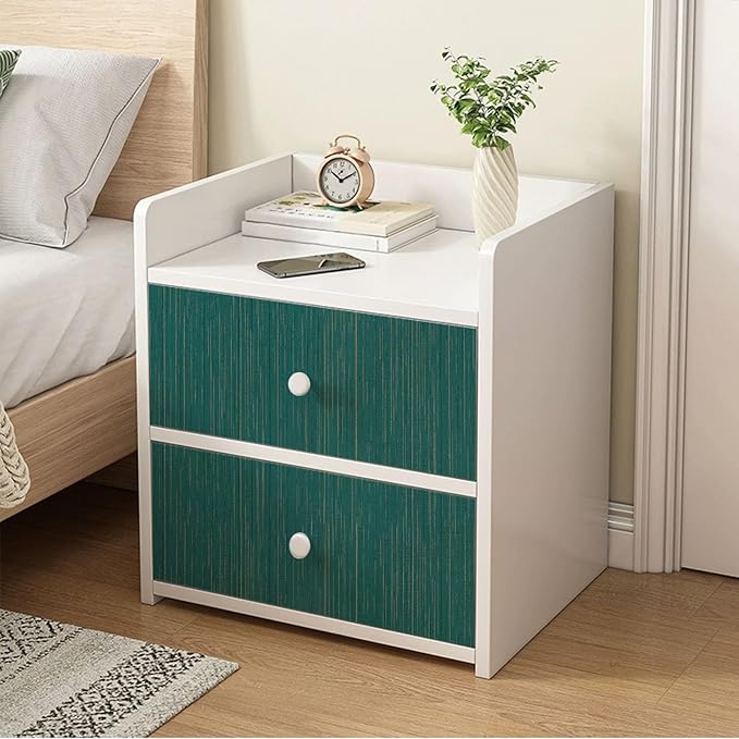 Teal Green Grasscloth Peel and Stick Wallpaper Texture Contact Paper 15.7"x120" - Image 5