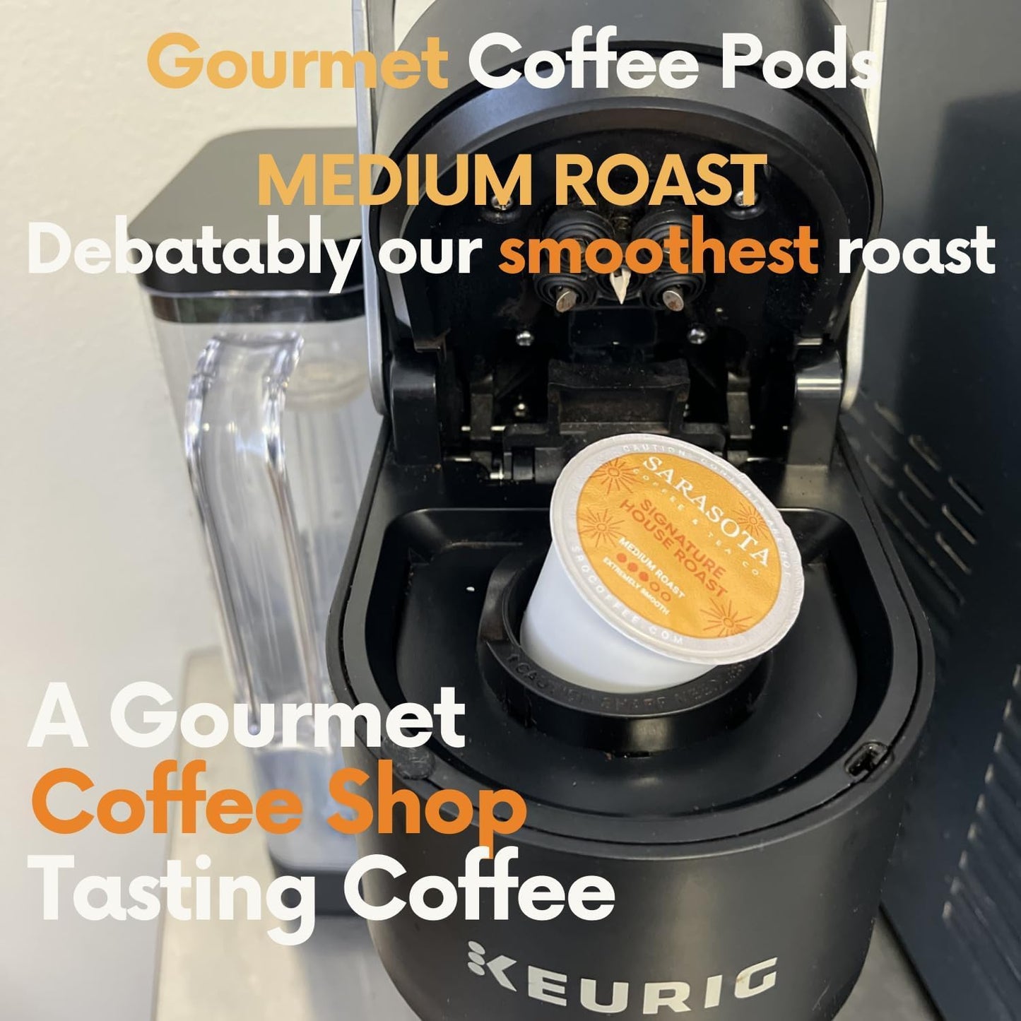 Sarasota K-Cup Coffee Pods | Medium, Dark & Flavored Roast Coffee | K Cup Variety Pack | Single Serve for Keurig Brewers | Gourmet, Low Acid, Mold Free | 24 Count