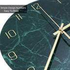 VIKMARI Glass Wall Clock Silent Non Ticking Wall Clock- 12 Inch Quality Quartz - Image 2