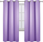 LEMOMO Lavender Thermal Blackout Curtains/42 x 72 Inch/Set of 2 Panels Room - Image 2