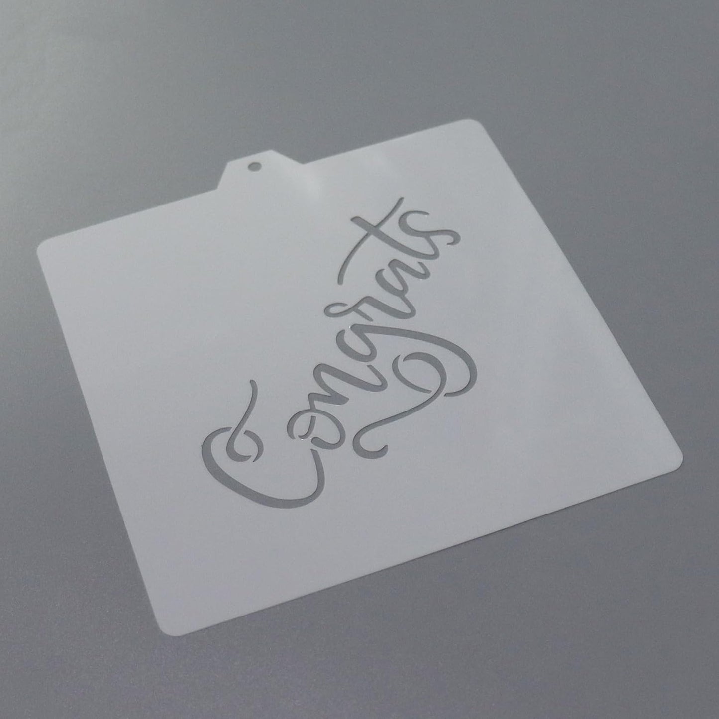 Congrats Hand Lettered Stencil and Cookie Cutter, Cookie Stencil, Cutter Stenci(Congrats)