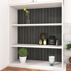 Self Adhesive Wood Slat Wall Paneling Grey/Black 3D Wood Panels - Image 8