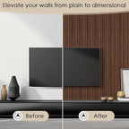 8-Pack 3D Slat Wall Panels — Soundproof Faux Wood Wall Panels - Image 3