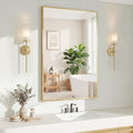 Koonmi Gold Mirrors for Wall, 24x36 Inch Bathroom Mirror, Rectangular Wall by KOONMI