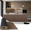 94.5 x 23.6 in Acoustic Wood Wall Panels, 3D Flexible Soundproof Absorbing by Art1