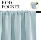 NICETOWN 2 Panels Blackout Curtains, Rod Pocket Thermal Insulated Curtains - Image 2