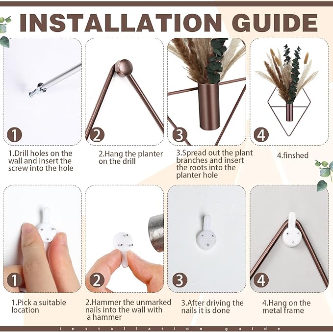 Jexine 4 Pcs Hanging Planters - Image 3