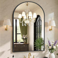 Sweetcrispy 26.5"x38" Arched Black Bathroom Vanity Mirror by Sweetcrispy
