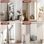 Kosmonia Full Length Mirror, HD Reflection, Standing or Leaning Full Body Mirror - Image 9