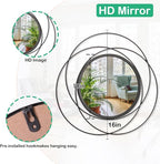 Mirrors Wall Decor Iron Frame Round Art Wall Mirrors Home Decoration Hanging - Image 7