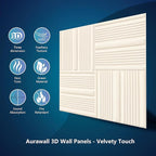 Velvet 3d wall panels for Interior wall Decor peel and stick, Soundproof - Image 5
