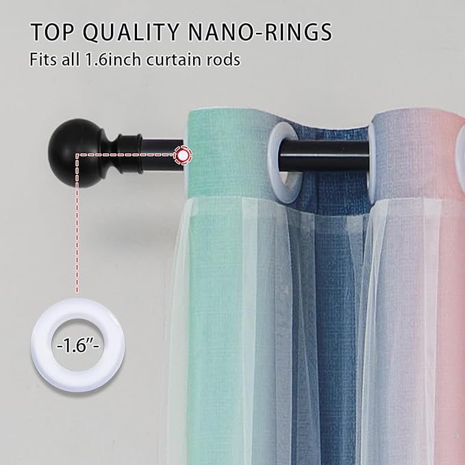 XiDi Pink Grey Curtains for Bedroom, Kids Room Wall Decoration Green Curtain - Image 4